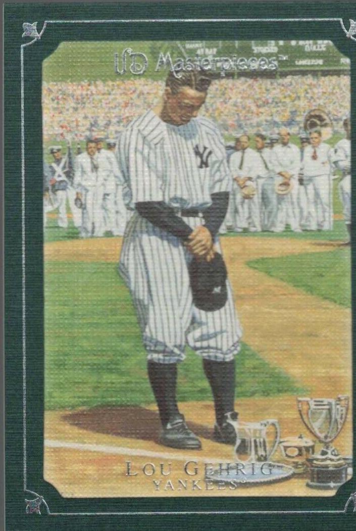 Lou Gehrig #8 Baseball Cards 2007 Upper Deck Masterpieces