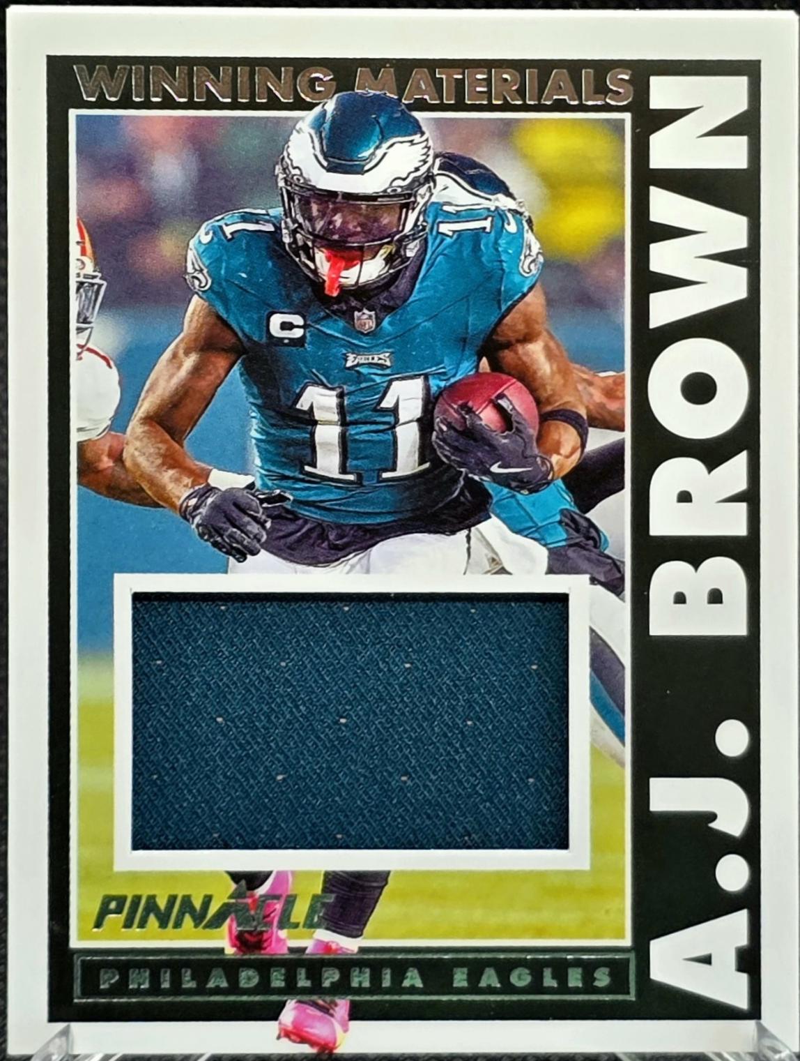 A.J. Brown #19 Football Cards 2024 Panini Encore Winning Materials