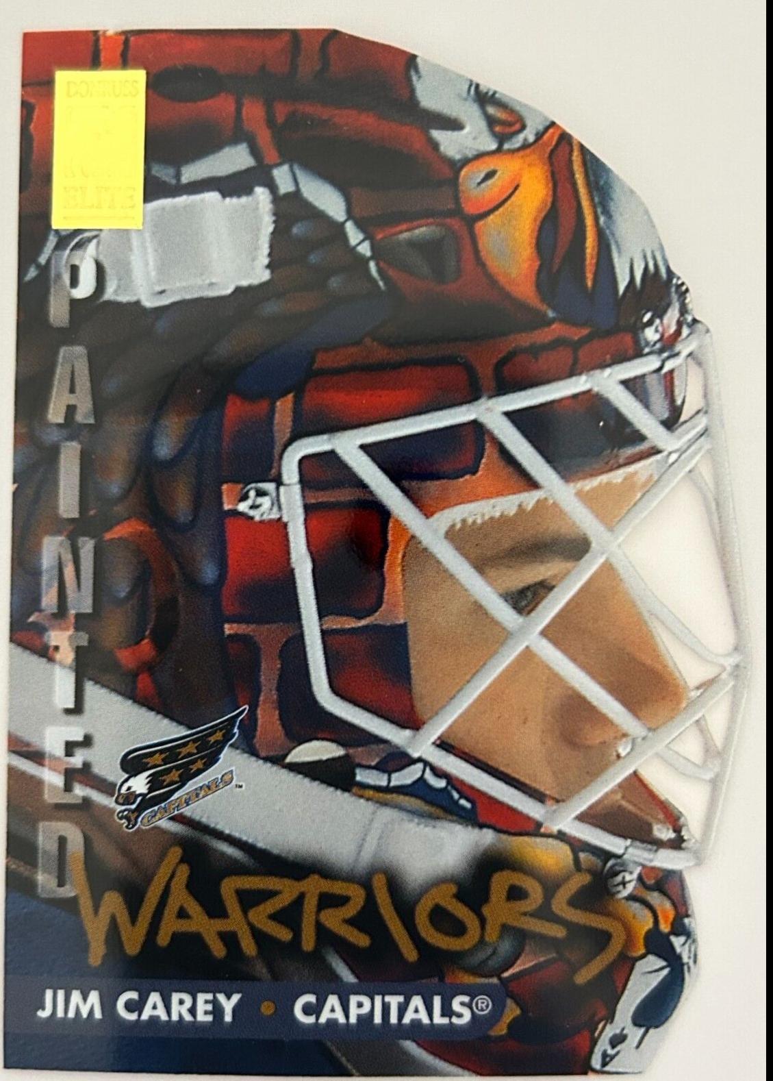 Jim Carey #10 Hockey Cards 1995 Donruss Elite Painted Warriors