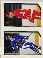 Alain Cote, Steve Yzerman Hockey Cards 1986 O-Pee-Chee Sticker