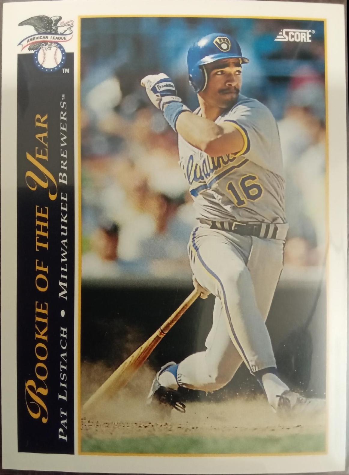 Pat Listach #485 Baseball Cards 1993 Score