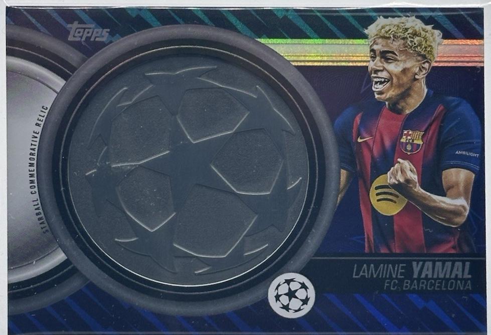 FCバルセロナ LAMINE YAMAL ラリーが優勝パッチ付き　新品タグ付き Lamine Yamal #SCR-LY Prices | 2025 Topps UEFA Starball