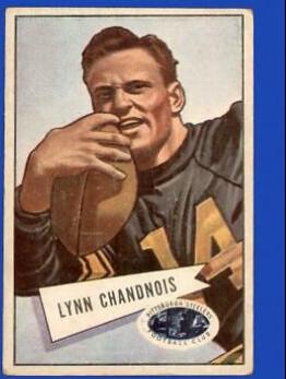 Lynn Chandnois #20 Football Cards 1952 Bowman Large