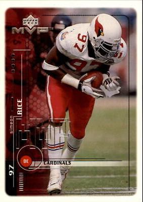 Simeon Rice #7 Football Cards 1999 Upper Deck MVP