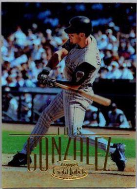 Luis Gonzalez #3 Baseball Cards 2002 Topps Gold Label