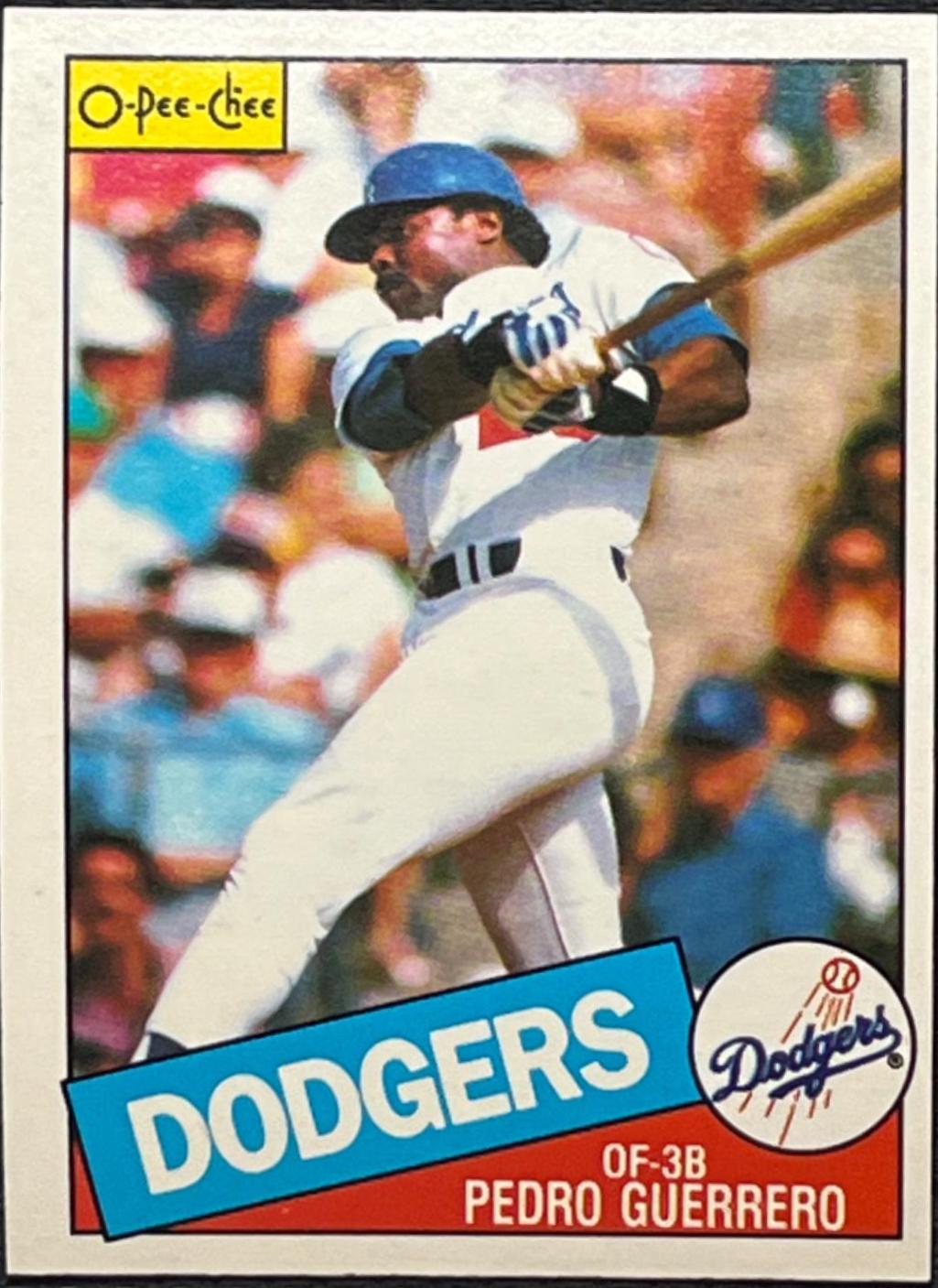Pedro Guerrero #34 Baseball Cards 1985 O Pee Chee