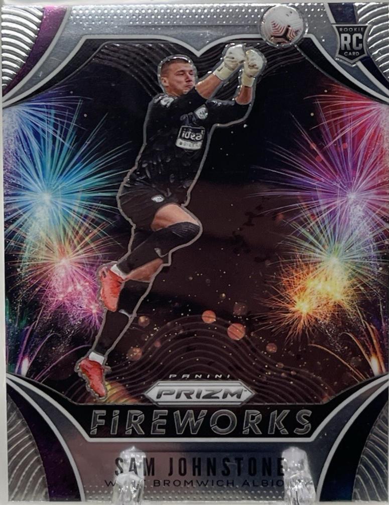 Sam Johnstone #18 2020 Panini Prizm Premier League Fireworks