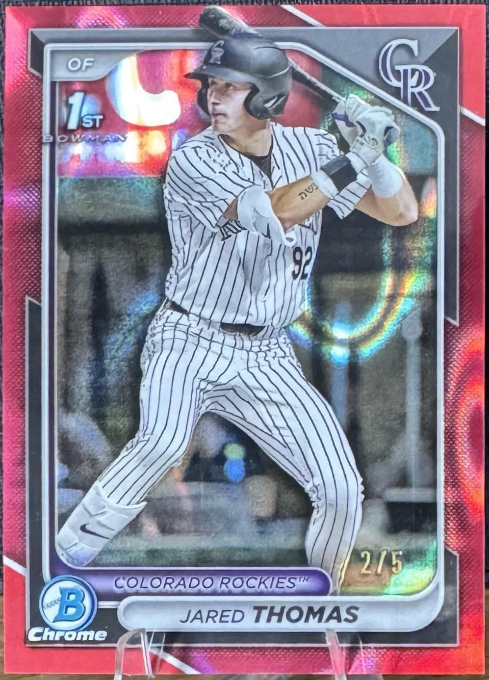 Jared Thomas [Red Lava Refractor] #BDC-11