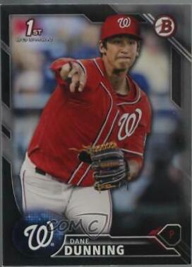 Dane Dunning #BD-104 Baseball Cards 2016 Bowman Draft