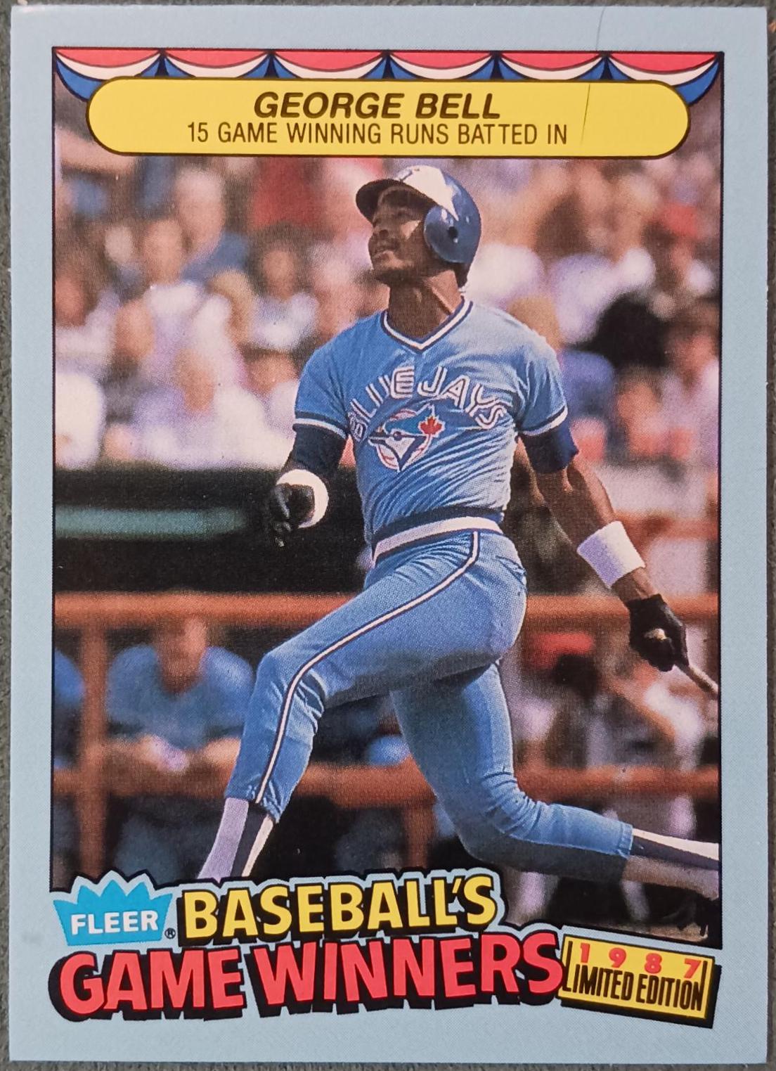 George Bell #3 Baseball Cards 1987 Fleer Limited Edition