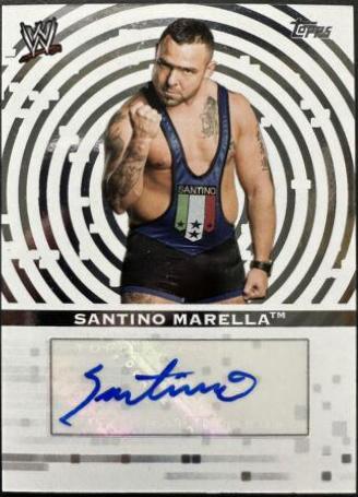 Santino Marella #A-SAN Wrestling Cards 2010 Topps WWE Autographs