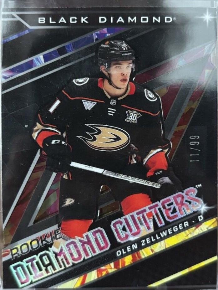 Olen Zellweger #RDC-OZ Hockey Cards 2024 Upper Deck Black Diamond Rookie Diamond Cutter
