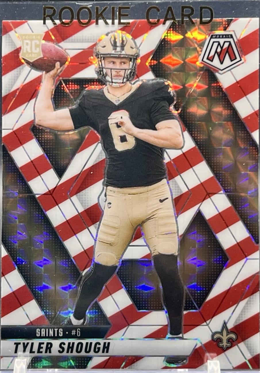 Tyler Shough [Mosaic Red White Stripe] #312 Prices | 2025 Panini