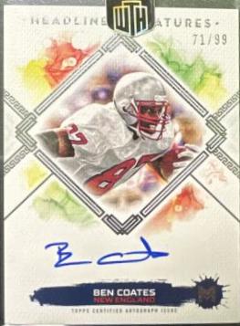 Ben Coates #HS-BC Football Cards 2023 Topps Motif Headline Signatures