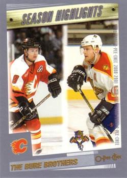 The Bure Brothers #328 Hockey Cards 2000 O-Pee-Chee