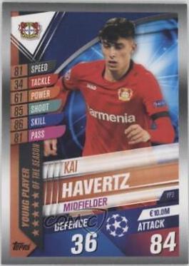 Kai Havertz #YP3 Soccer Cards 2019 Topps Match Attax 101 Young Player