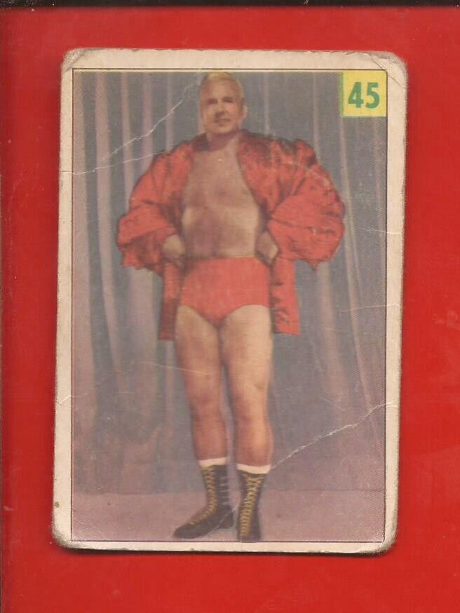 Steve Stanlee #45 Wrestling Cards 1955 Parkhurst