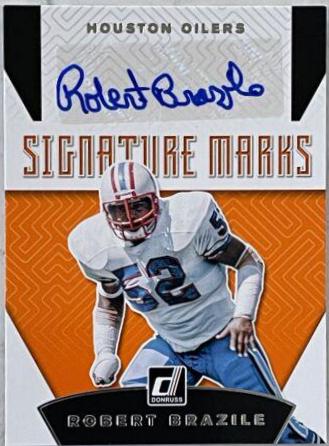 Robert Brazile #SM 28 Football Cards 2019 Donruss Signature Marks Autographs