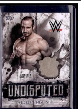 Aiden English #UR-AE Wrestling Cards 2018 Topps WWE Undisputed Relics