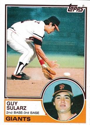 Guy Sularz #379 Baseball Cards 1983 Topps