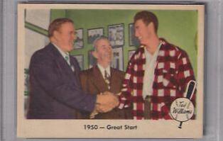 1950 Great Start #39 Baseball Cards 1959 Fleer Ted Williams