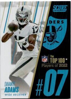 Davante Adams #7 Football Cards 2023 Panini Score Top 100
