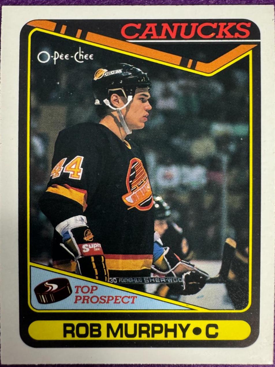 Rob Murphy #37 Hockey Cards 1990 O-Pee-Chee