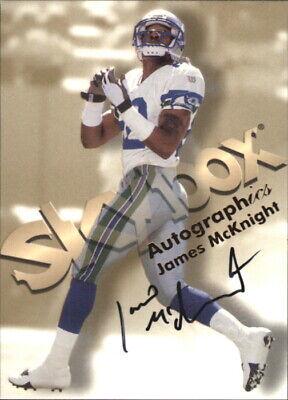 James McKnight Football Cards 1998 Skybox Premium Autographics