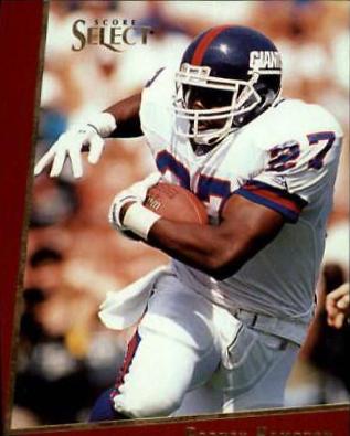 Rodney Hampton #37 Football Cards 1993 Panini Select