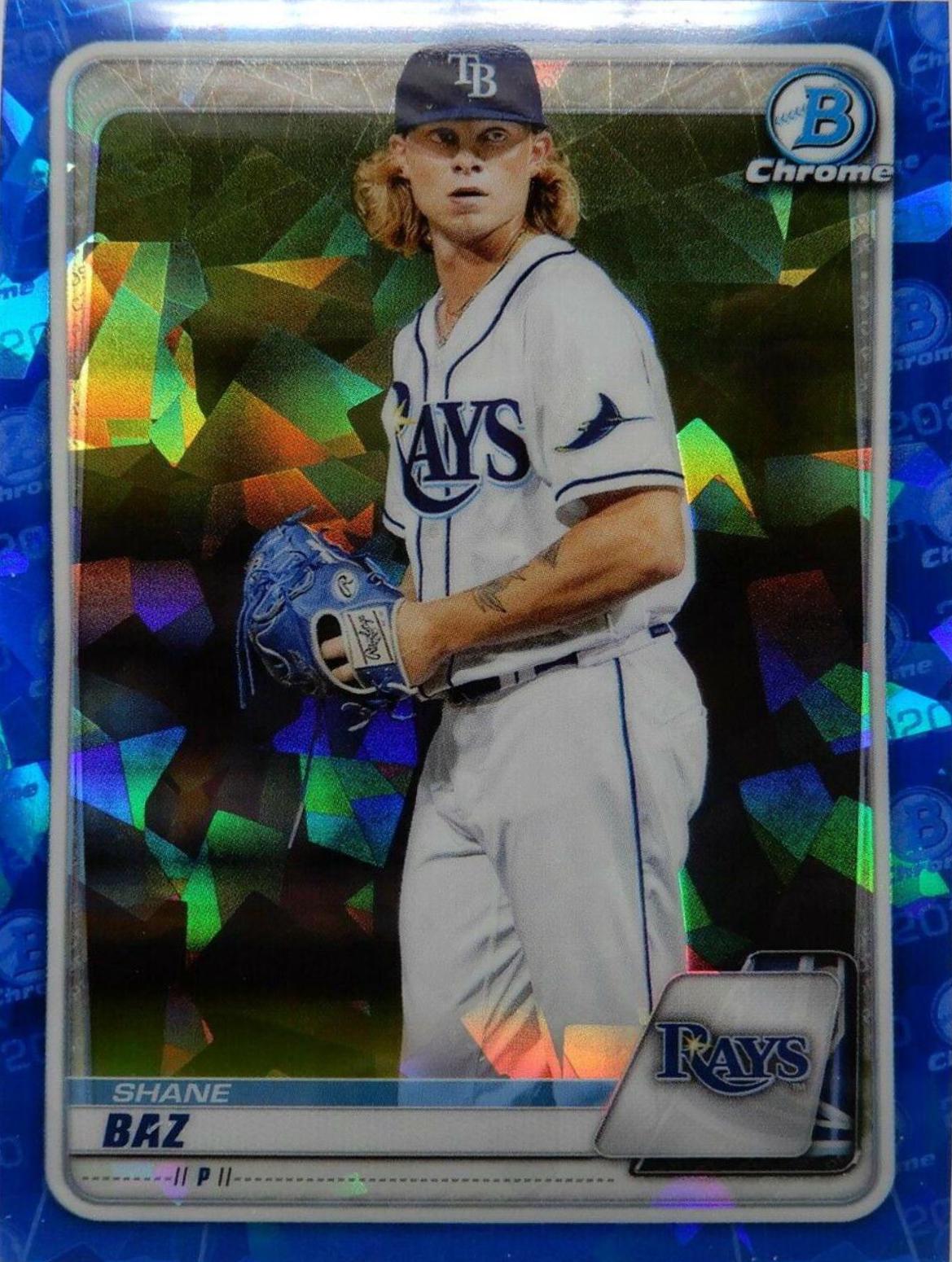 Shane Baz #BD-10 Baseball Cards 2020 Bowman Draft Sapphire