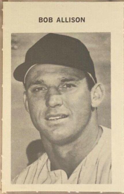 Bob Allison Baseball Cards 1969 Milton Bradley
