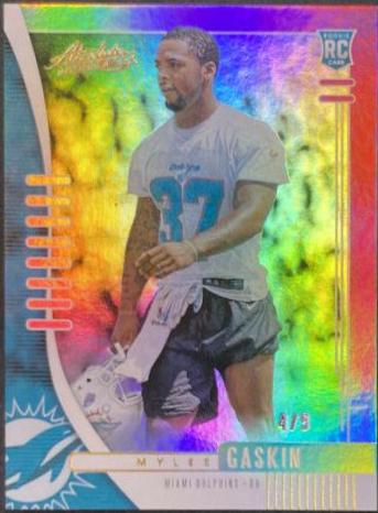 Myles Gaskin #169 Football Cards 2019 Panini Absolute