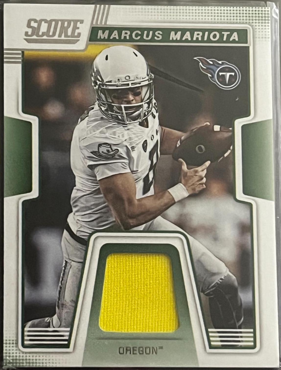Marcus Mariota #CJ-6 Football Cards 2019 Panini Score Collegiate Jerseys