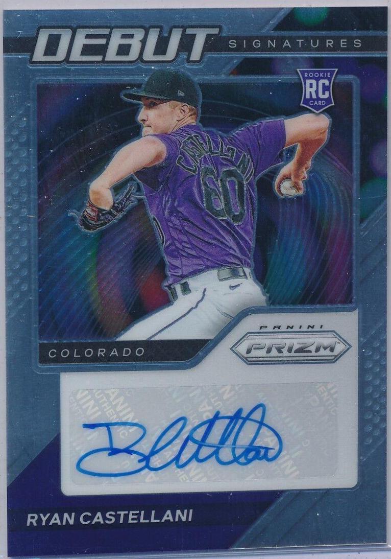 Ryan Castellani #DS-RC Baseball Cards 2021 Panini Prizm Debut Signatures