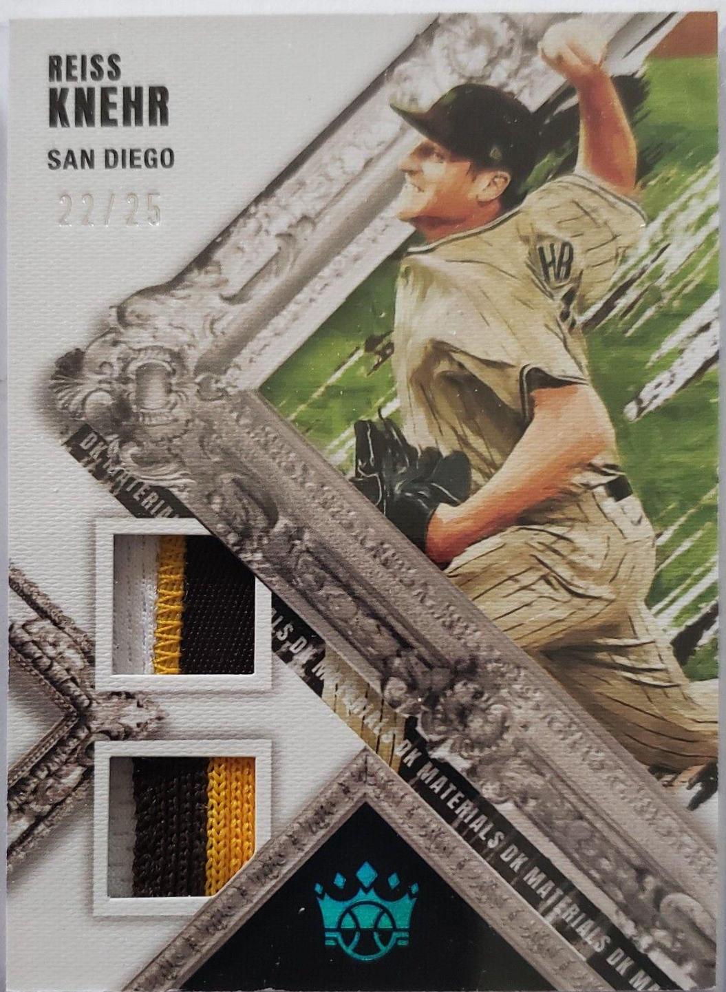 Reiss Knehr #DKM-RK Baseball Cards 2022 Panini Diamond Kings DK Materials