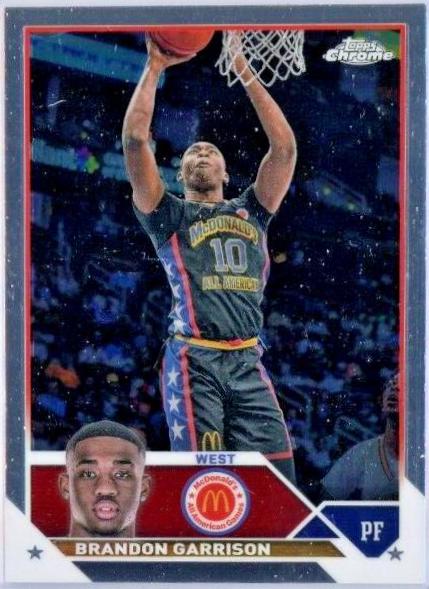 Brandon Garrison #18 Basketball Cards 2023 Topps Chrome McDonald's All American