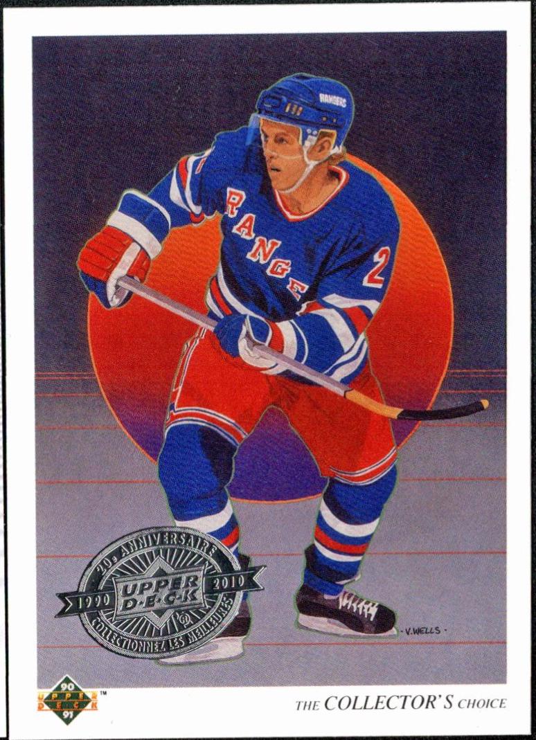 Brian Leetch #315 Hockey Cards 1990 Upper Deck French