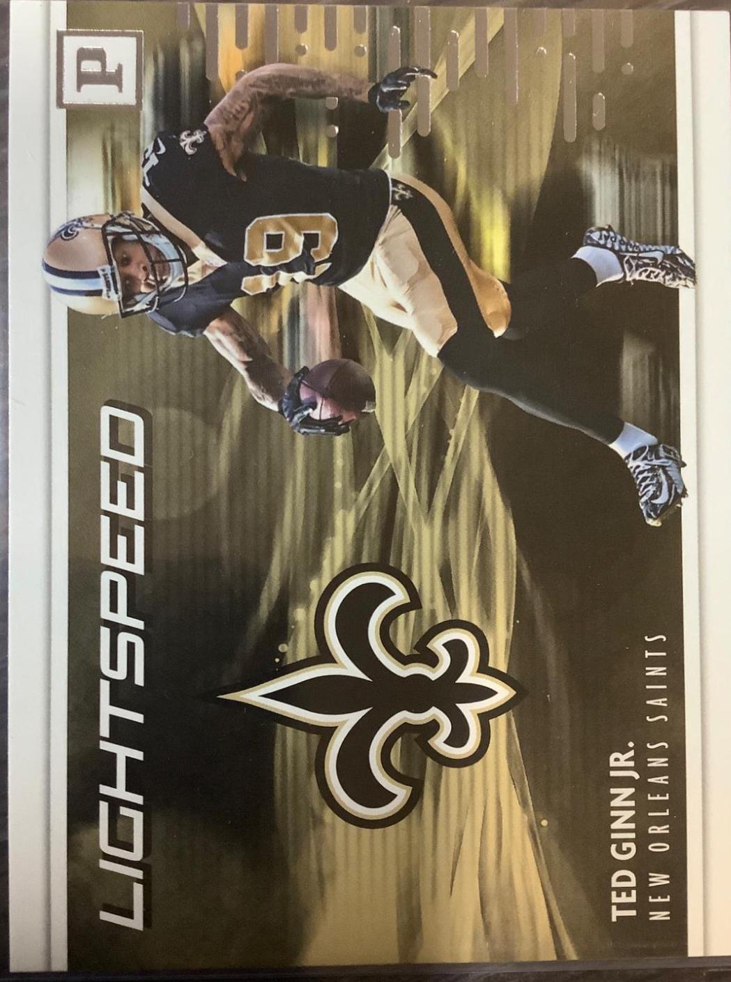 Ted Ginn Jr #4 Football Cards 2018 Panini Lightspeed