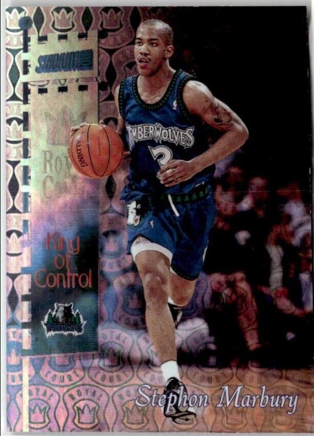 Stephon Marbury #RC7 Basketball Cards 1998 Stadium Club Royal Court