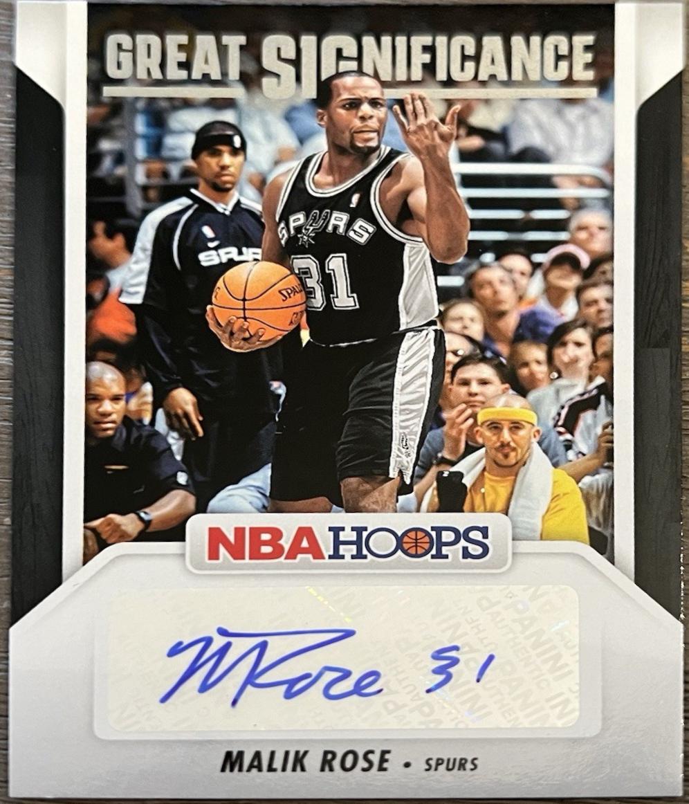 Malik Rose #GS-MRS Basketball Cards 2024 Panini NBA Hoops Great SIGnificance