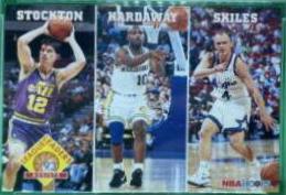 Assists Leaders: Stockton, Hardaway, Skiles #286 Basketball Cards 1993 Hoops