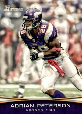 Adrian Peterson #40 Football Cards 2012 Bowman