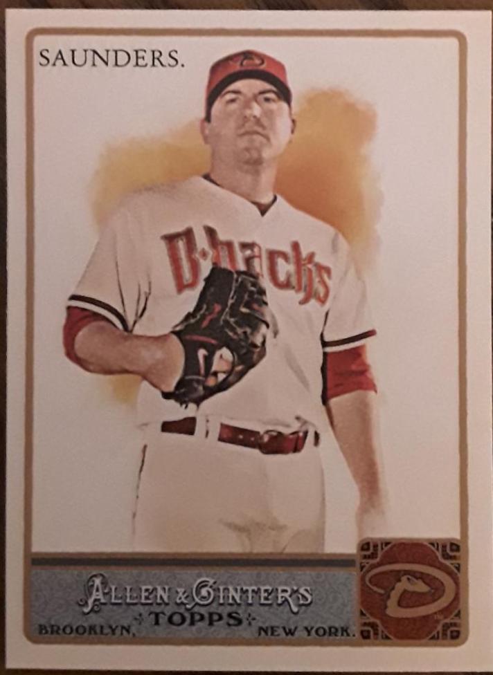 Joe Saunders #9 Baseball Cards 2011 Topps Allen & Ginter