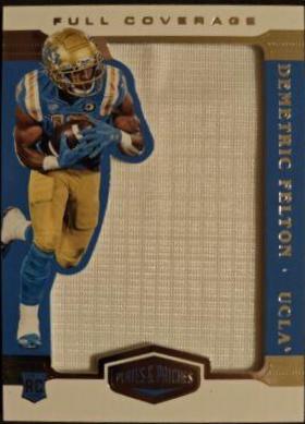 Demetic Felton #PP-DM Football Cards 2021 Panini Chronicles Draft Picks Plates and Patches Full Coverage