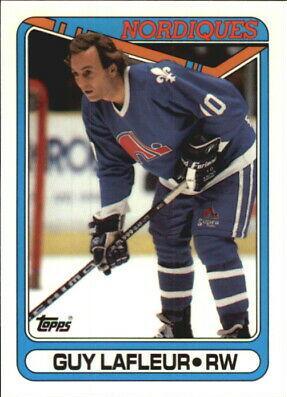 Guy Lafleur #142 Hockey Cards 1990 Topps Tiffany