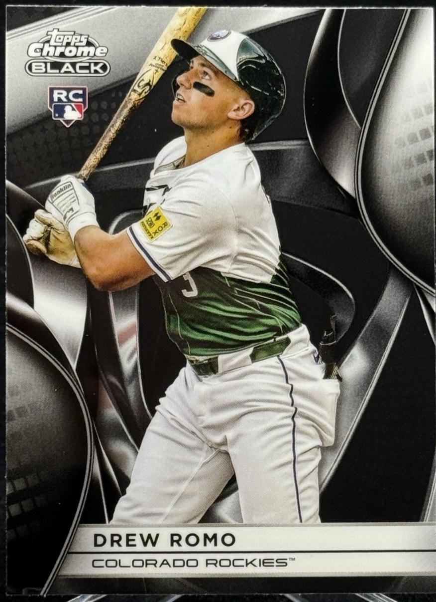 Drew Romo #37 Baseball Cards 2025 Topps Chrome Black