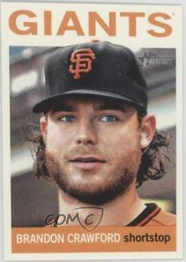 Brandon Crawford #37 Baseball Cards 2013 Topps Heritage