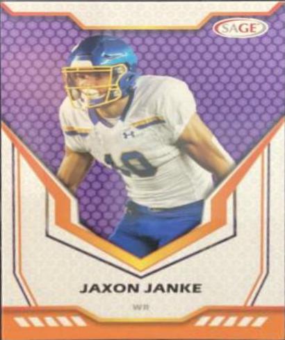 Jaxon Janke #9 Football Cards 2024 Sage