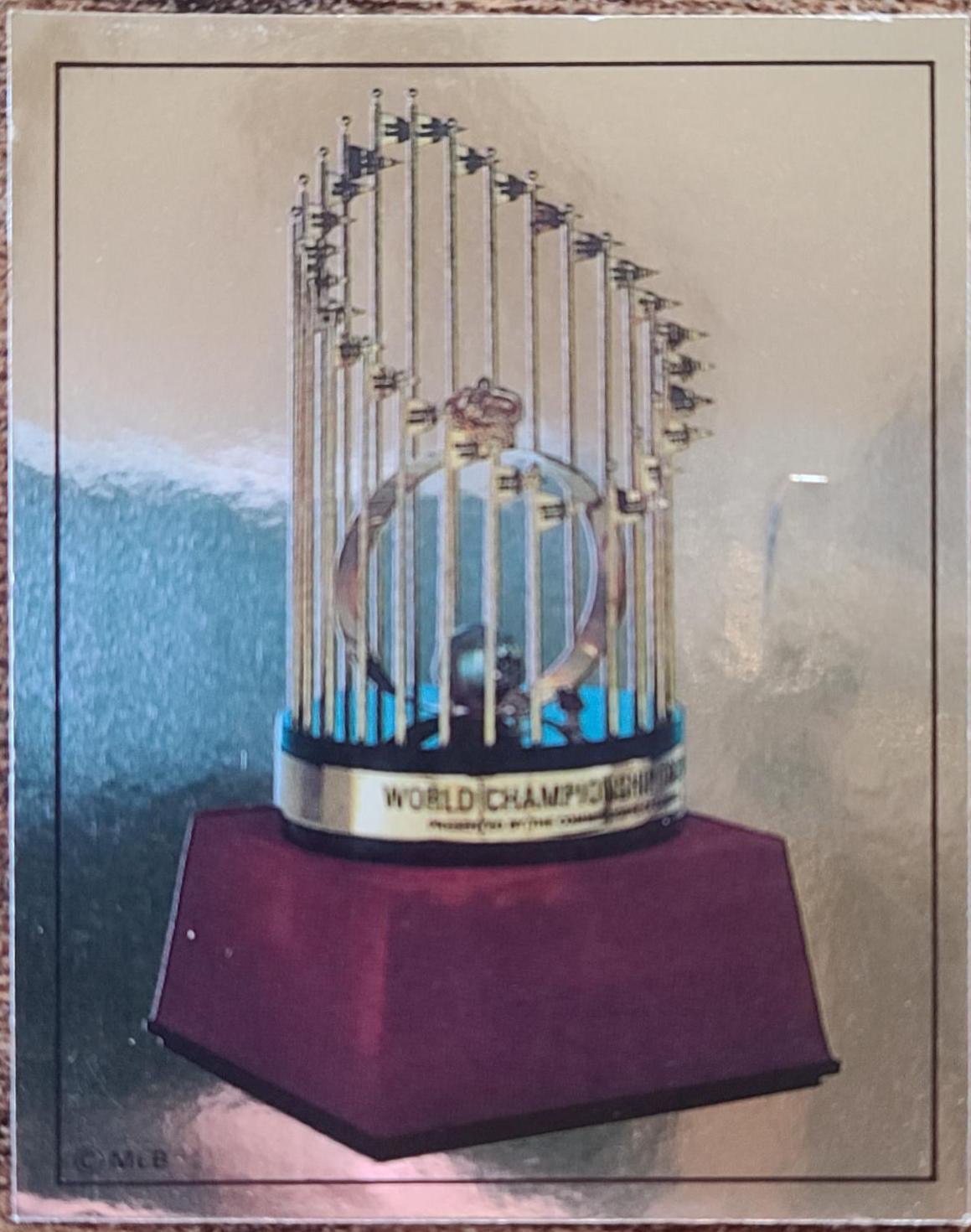 World Series Trophy #1 Baseball Cards 1988 Panini Stickers