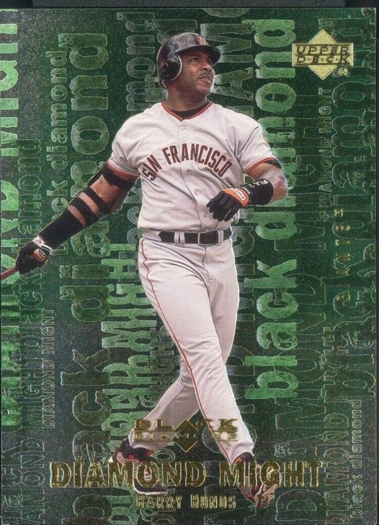 Barry Bonds #M9 Baseball Cards 2000 U.D. Black Diamond Might